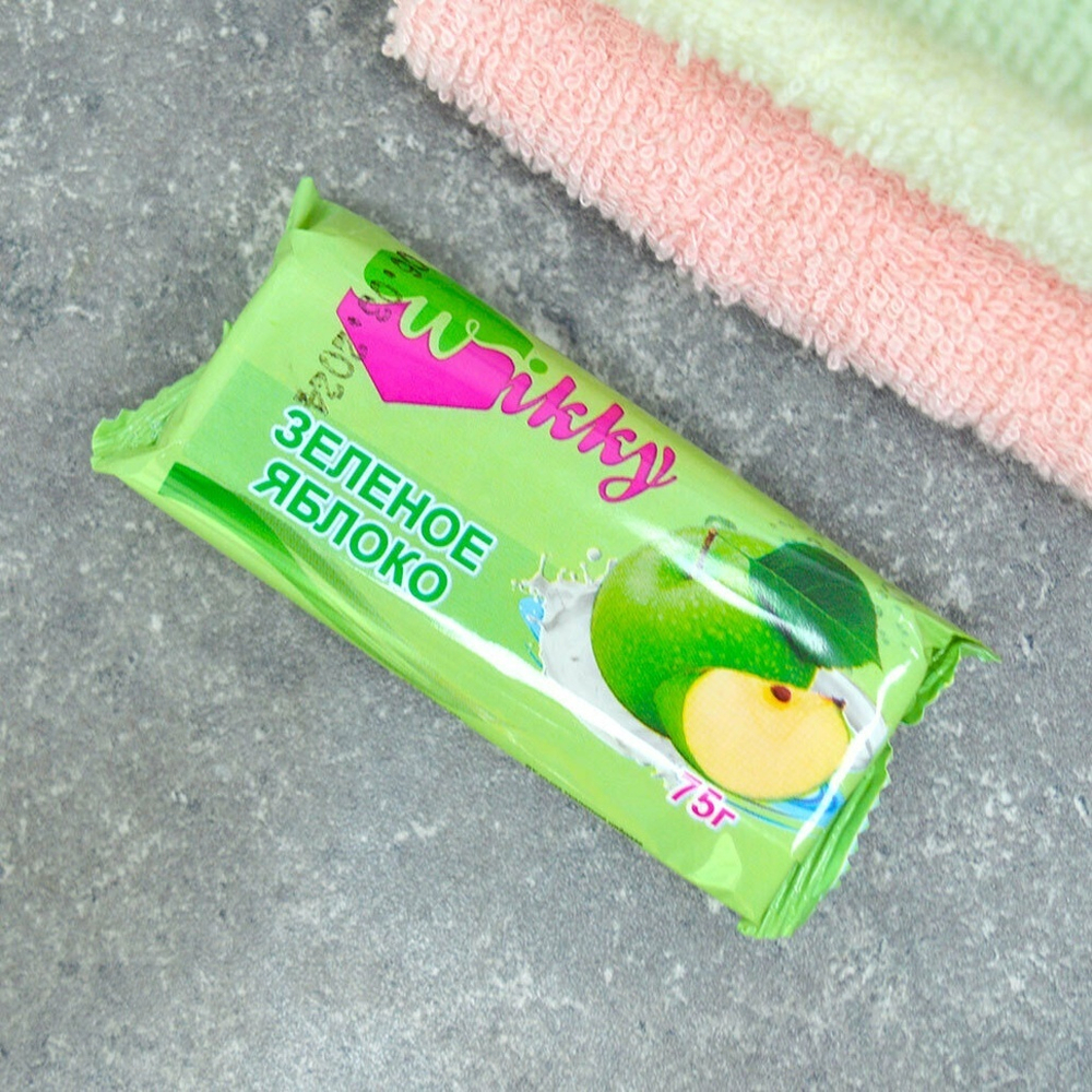 Мыло "Зеленое яблоко" 75г, Wikky