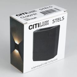 Citilux STELS CLU0731 LED Уличный настенный светильник Чёрный