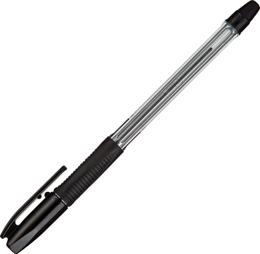 Ручка Pilot Bps-Gp-F шариковая черная резиновый манжет 0.22мм