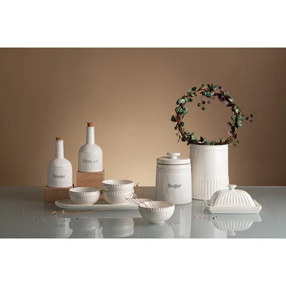 Банка для сахара белого цвета Kitchen Spirit 820мл