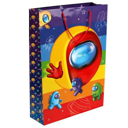 Пакет подарочный, Игра Среди Нас, Чудо праздник, 45*33,5*10 см, 1 шт.