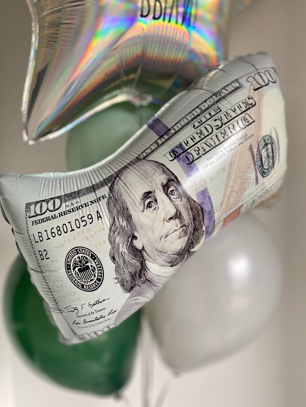 Воздушные шары с приколом для доуга/парня/мужа доллар №3736