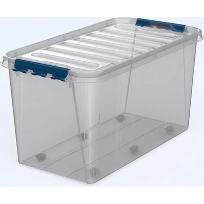 Ящик с крышкой 70л на колесах Профи комфорт