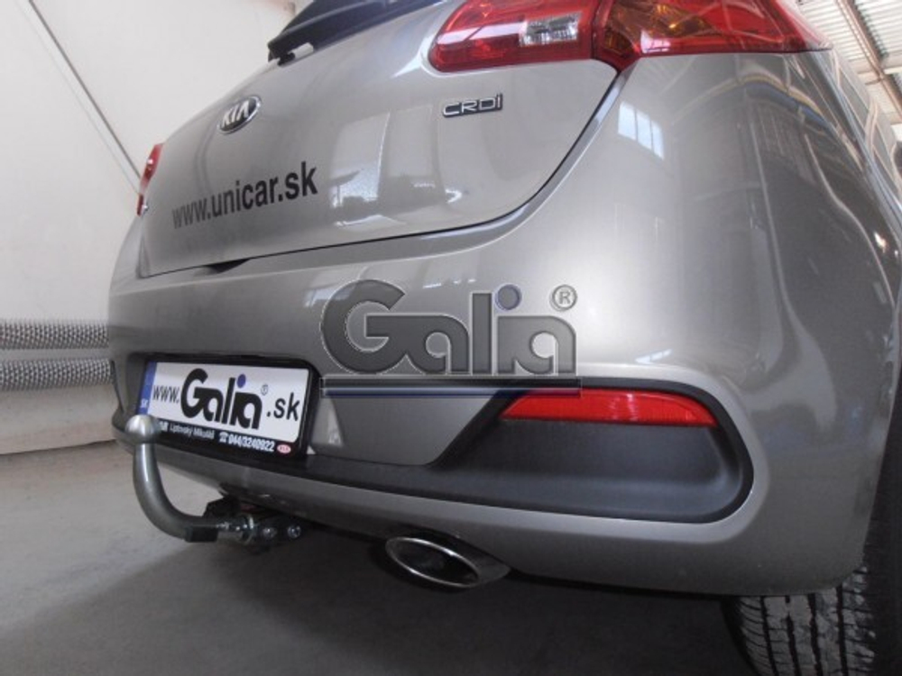 Фаркоп оцинкованный Galia H086C для Hyundai i30 хетчбек 2012-, Kia Ceed хетчбек 2012-(паспорт и сертификат в комплекте)(без электрики)