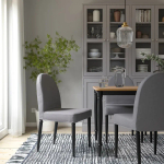 Стул - IKEA DANDERYD, 92х57 см, серый/черный, ДАНДЭРЮД ИКЕА