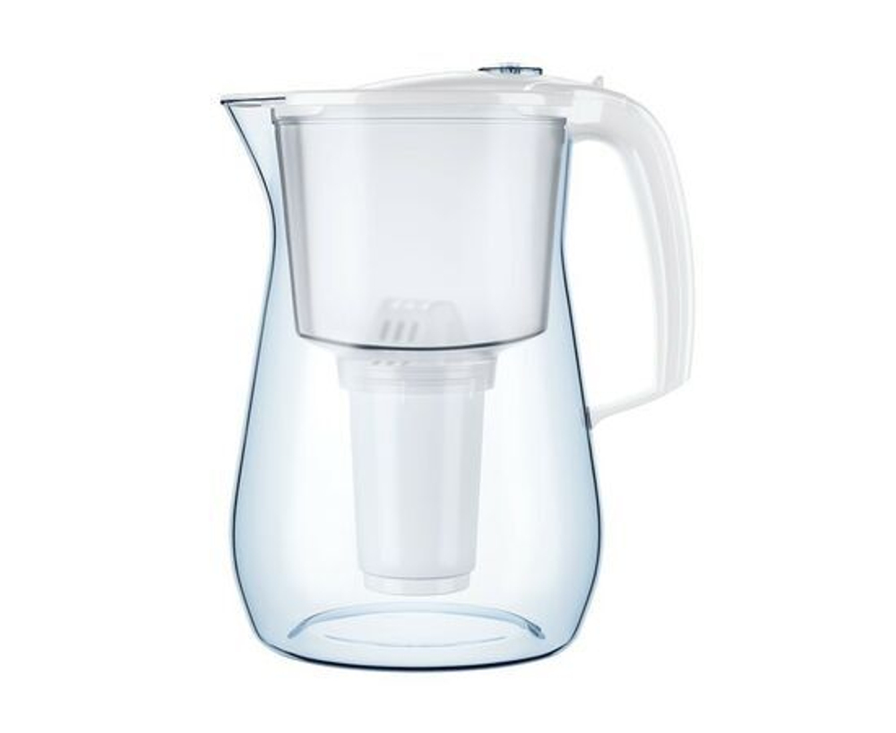 Кувшин-фильтр для очистки воды АКВАФОР Прованс А5, 4,2 л, со сменной кассетой, белый, 519168