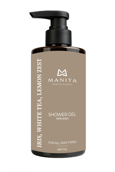 Manita Professional Гель для душа парфюмированный Iris, White Tea, Lemon Zest, 460мл