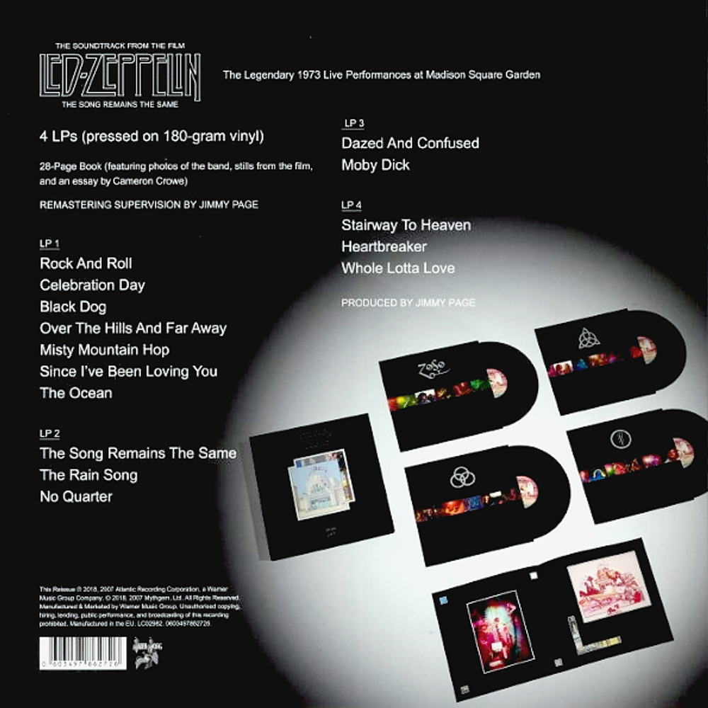 Led Zeppelin / The Song Remains The Same (4LP)