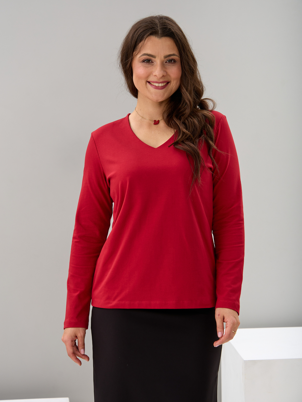 Лонгслив ЛНкл-080/ягодный