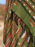 Шарф теплый с индейским орнаментом