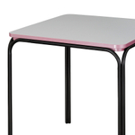 Стол обеденный ror, 70х70 см, черный/серый/розовый