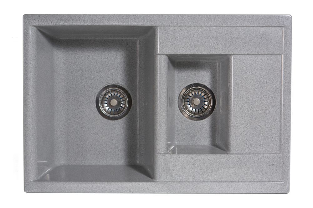 Мойка каменная S-16 глянец (Sim Gran), Темно-серый