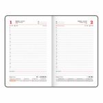 Ежедневник датированный 2025 МАЛЫЙ ФОРМАТ 100х150 мм А6, BRAUBERG "Wood", под кожу, коричневый, 115755