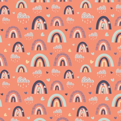 нежные радуги и облака