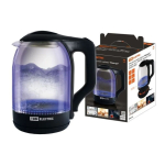 Чайник электрический TDM, Нептун, чер, 1.8 л, 1800 Вт, ск нагр элем, стекло