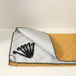 Плед для пикника и отдыха на пляже Smart Picnic, горчичный