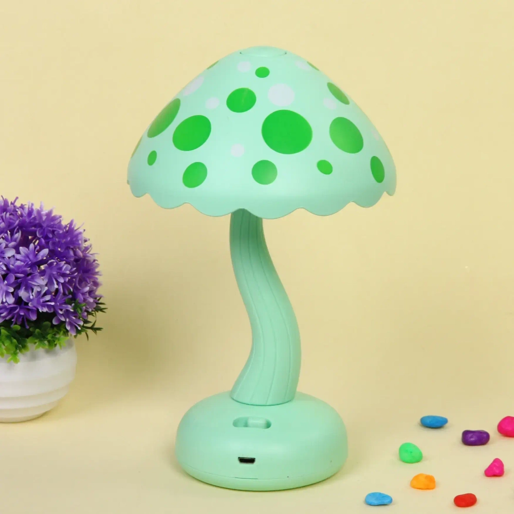 Настольная лампа «Sweet - Гриб» LED 13,2*19,5 см, USB 3w 3.7v, Зеленый