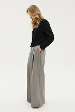 Брюки шерстяные с защипами