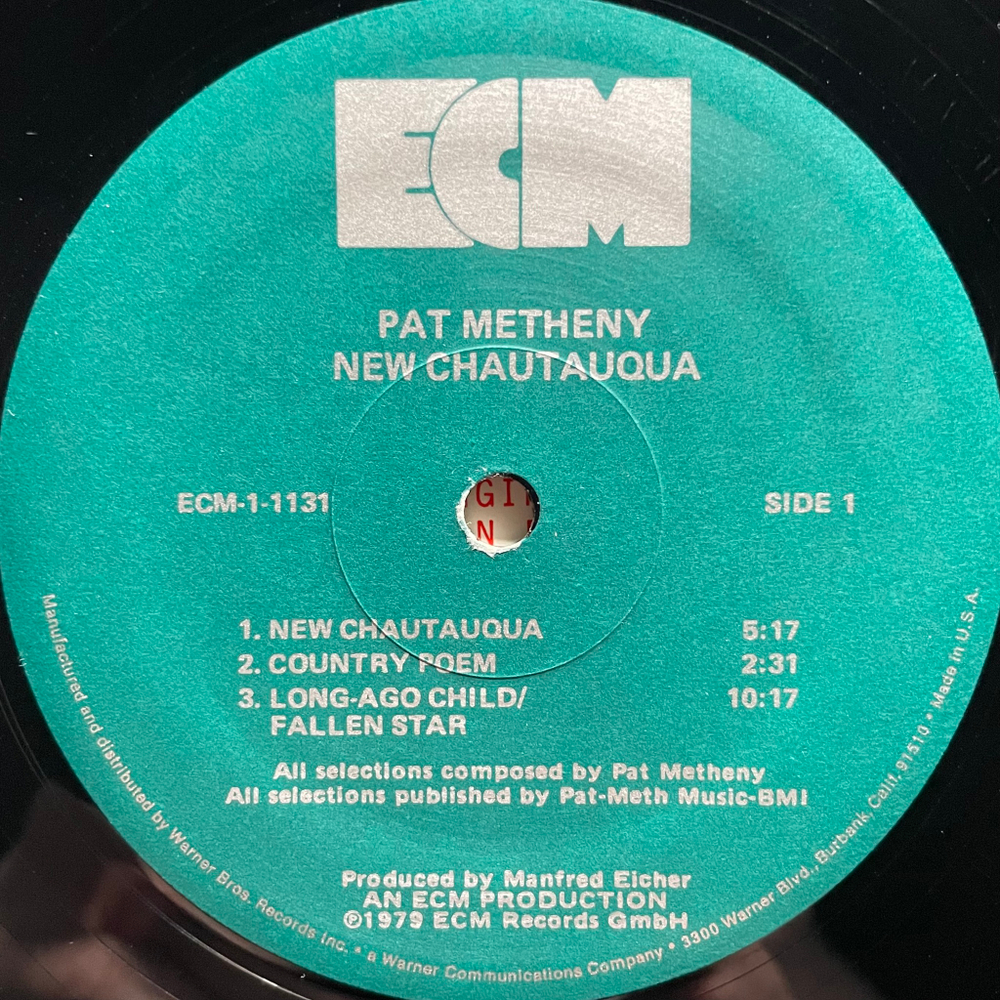 Pat Metheny ‎– New Chautauqua (США 1979г.) ECM