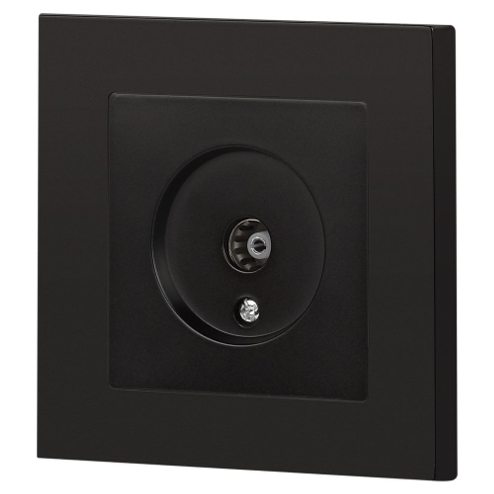 Розетка Intro Accent 6-301-05 TV одиночная, IP20, СУ, антрацит