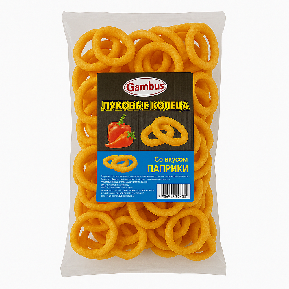 Чипсы со вкусом пикантной паприки Gambus 160 гр