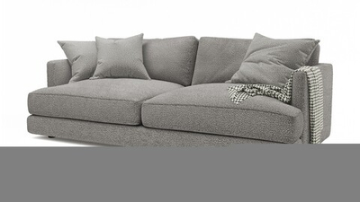 Диван Ибица Camel 23 215*116*93 см, Светло-серый Букле Еврокнижка Фиеста