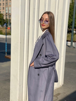 Пальто из шерсти Shubeco оверсайз ШП_1026 джинс М