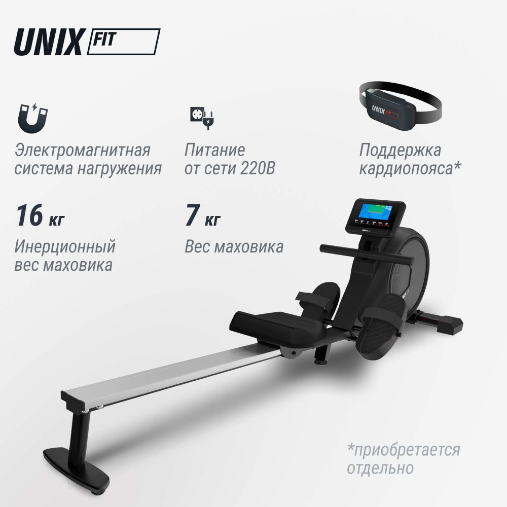 Гребной тренажер UNIX Fit Techno Rower 410E