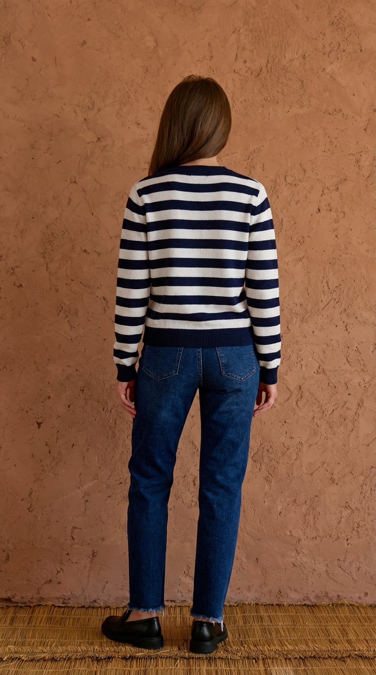 Джемпер LeoUgo в полоску