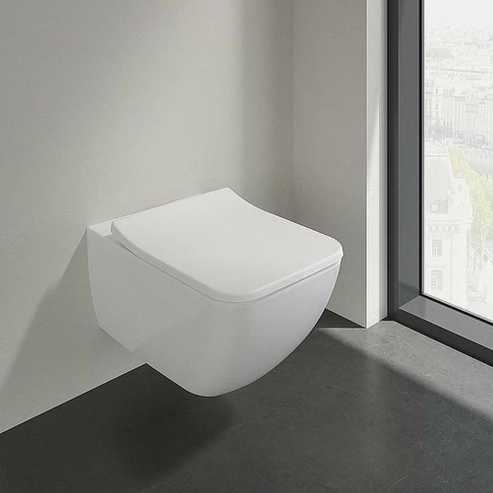 Унитаз Villeroy&Boch Venticello 4611RS01 безободковый, с крышкой микролифт