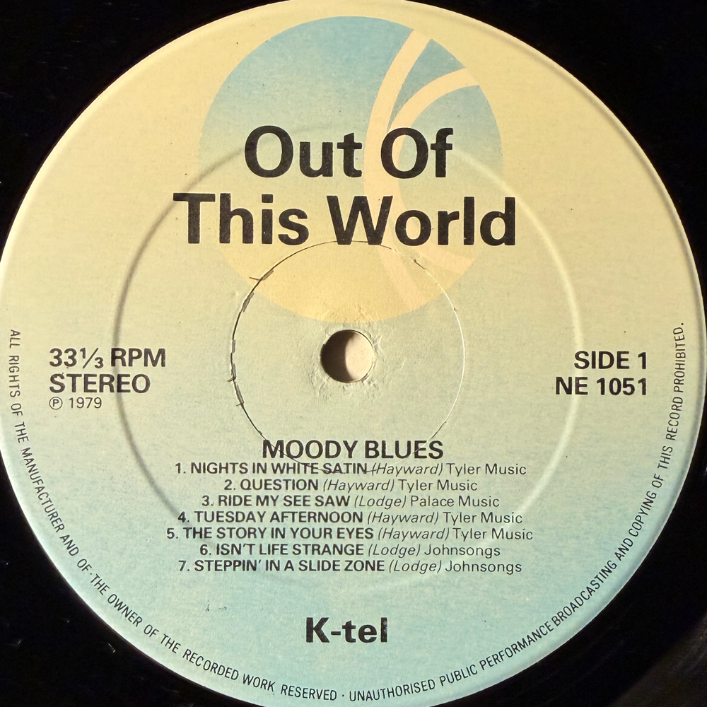 The Moody Blues ‎– Out Of This World (Англия 1979г.) Т