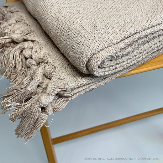 Плед-покрывало из хлопка Berlino, цвет Какао