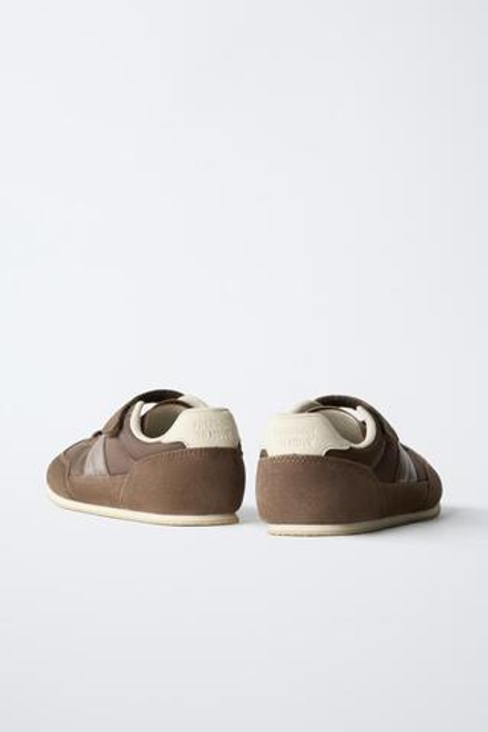 ZARA СПОРТИВНЫЕ КРОССОВКИ BAREFOOT, КОРИЧНЕВЫЙ