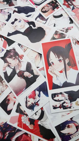 Набор открыток, карточек и наклеек "Госпожа Кагуя: в любви как на войне / Kaguya-sama: Love is War", 188 предметов