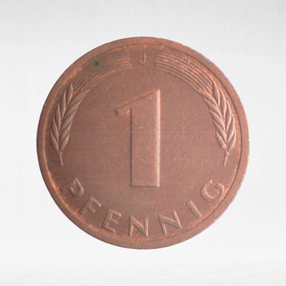 Germany, 1 Pfennig, 1984, (Hamburg Mint - "J"), VF