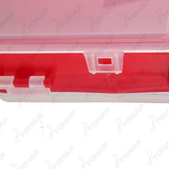 Коробочка для оснастки Helios двухсторонняя (красная)