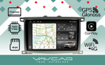 Магнитола для Toyota Land Cruiser 100, Lexus LX470 2002-2007 (экран климата снизу) - Vaycar VA77-1166-2K на Android 13, 8-ядер, 2K QLED, ТОП процессор, CarPlay,4G SIM-слот
