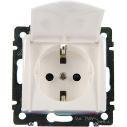 4322/4422 Розетка с крышкой 1шт слоновая кость