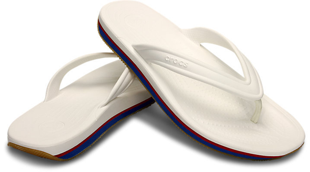 Шлепанцы Crocs Retro Flip White / Red