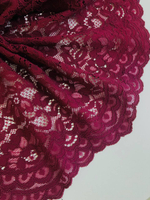 Кружевное полотно, кордовое, бордовый