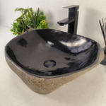 Каменная раковина из речного камня RS-05093 (46*40*15) 0861 из натурального камня