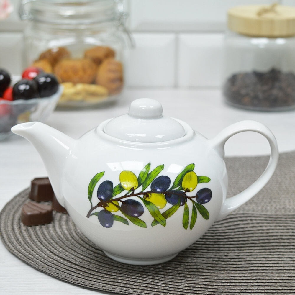 Чайник заварочный 550мл форма Удачный Оливки (92669)