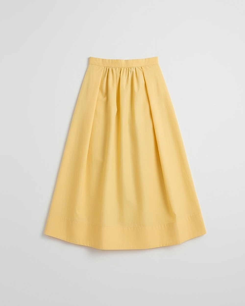 Расклешеная юбка-миди из хлопка-поплина