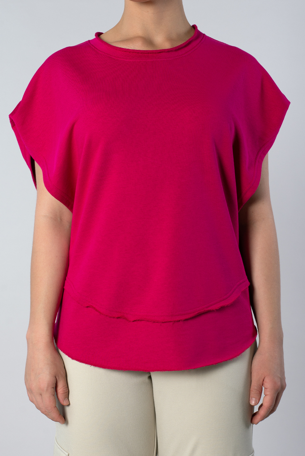 Жилет женский 4383АП, фуксия #58Фук064383АП