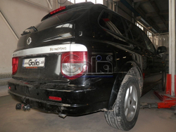 Фаркоп оцинкованный Galia S1096A для SSANG-YONG KYRON 2005-(паспорт и сертификат в комплекте)(без электрики)