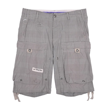 Серые карго шорты G-Star Raw в мелкую клетку, L (34)