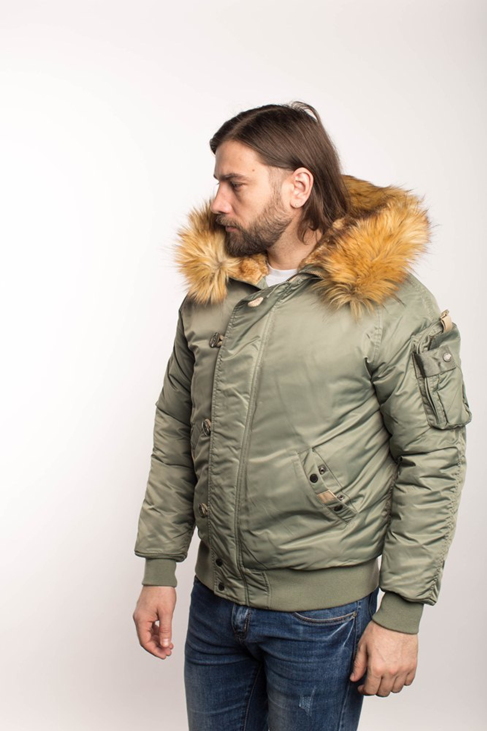 Куртка Аляска N-2B Military Denali 2019 (с. оливковая - olive)