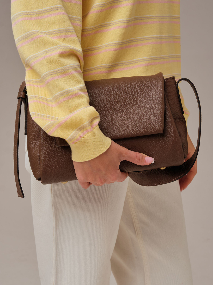 Кожаная сумка Nova DBR 31391 коричневый какао