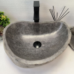 Раковина из речного камня RS-63306 (50*38*16) 0122