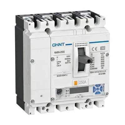 Выключатель автоматический 4п 160А 70кА NM8N-250Q EM с электрон. расцеп. LCD (R) CHINT 271399